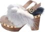 Mou Suede Dames Sandalen Beige Dames - Thumbnail 1