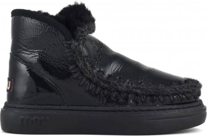 Mou Winter Eskimo Sneaker Lakleren Laarzen Black Dames