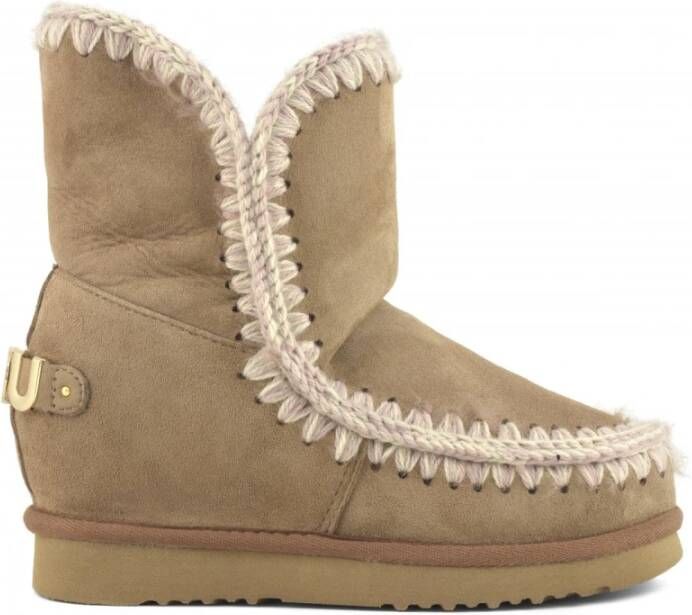 Mou Winterlaarzen Beige Dames