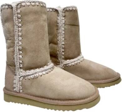 Mou Winterlaarzen Beige Dames