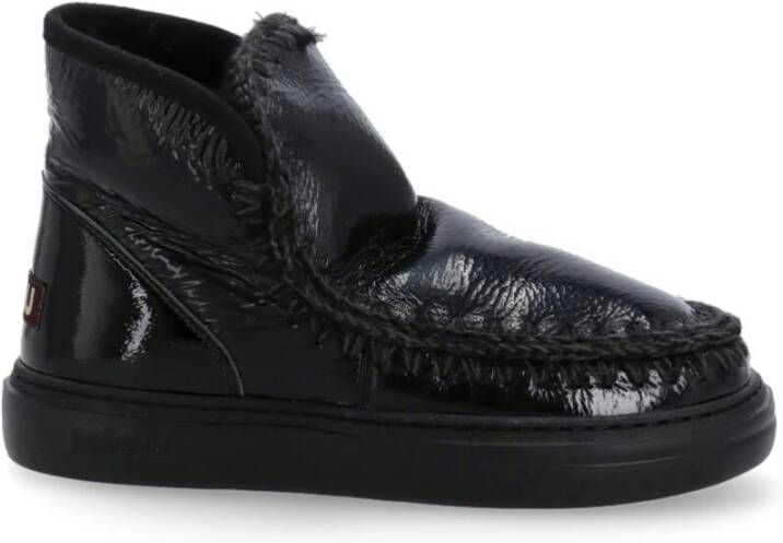 Mou Winter Eskimo Sneaker Lakleren Laarzen Black Dames