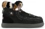 Mou Zwarte Eskimo Sneaker met Nertsbont Black Dames - Thumbnail 1