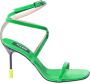 Msgm Groene Patentleren Gestileerde Hak Sandaal Green Dames - Thumbnail 1