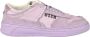 Msgm Leren Sneakers met Rubberen Zool Purple Heren - Thumbnail 1