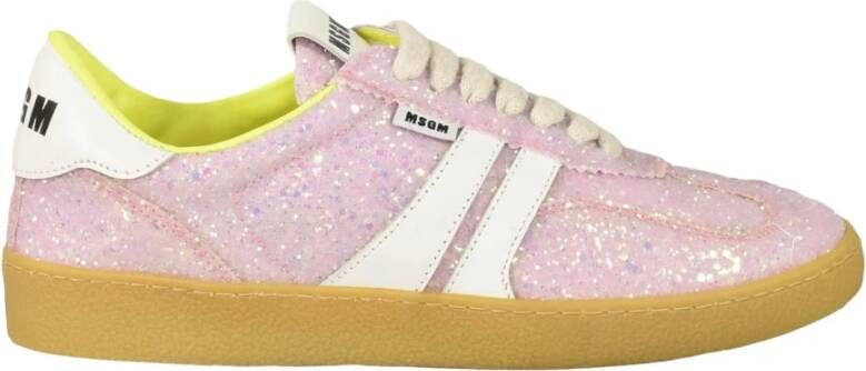 Msgm Rubberen Zool Sneakers Pink Dames