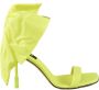 Msgm Sandaal van andere vezels met leren zool Yellow Dames - Thumbnail 1