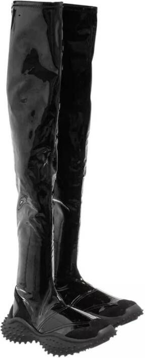 Msgm Zwarte Patent Over-knee Laarzen Black Dames