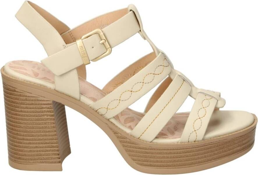 Mtng Elegante High Heel Sandalen Beige Dames