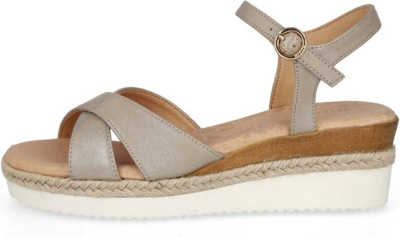 Mtng Esparto wedges Beige Dames