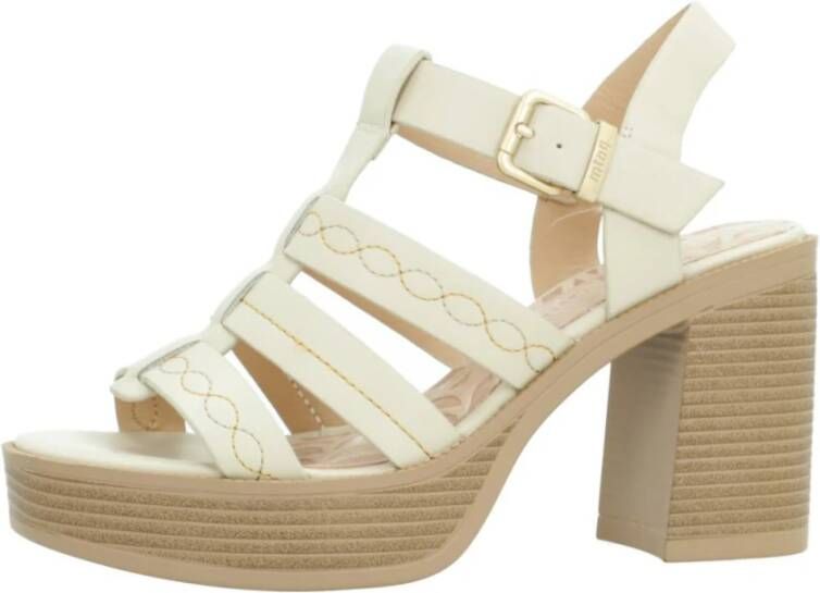 Mtng Elegante High Heel Sandalen Beige Dames