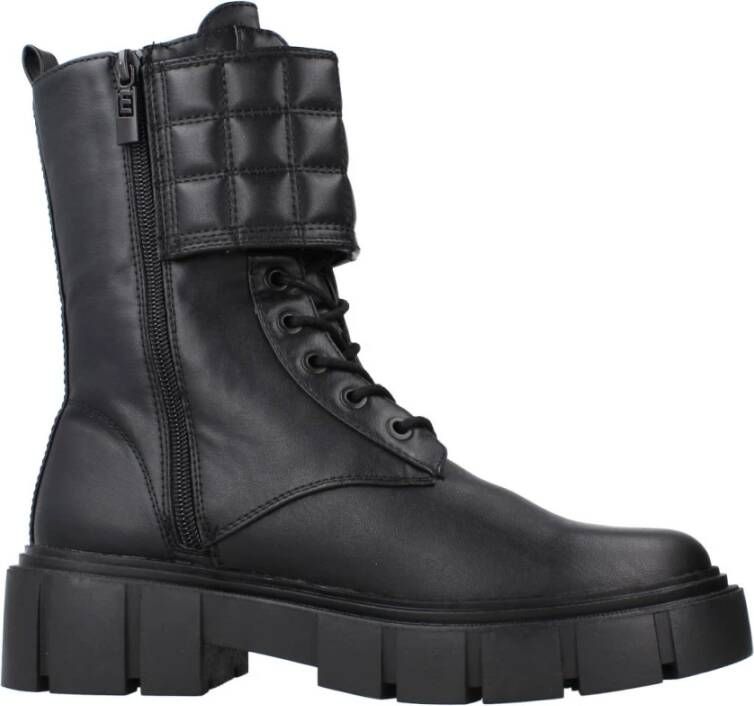 Mtng Lace-up Boots Black Dames