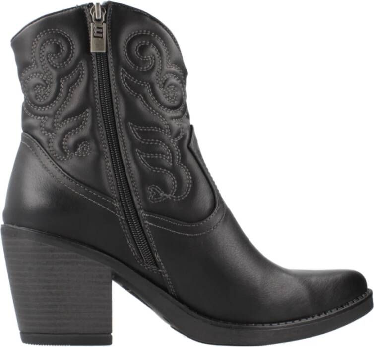 Mtng Western Style Cowboy Boots Black Dames