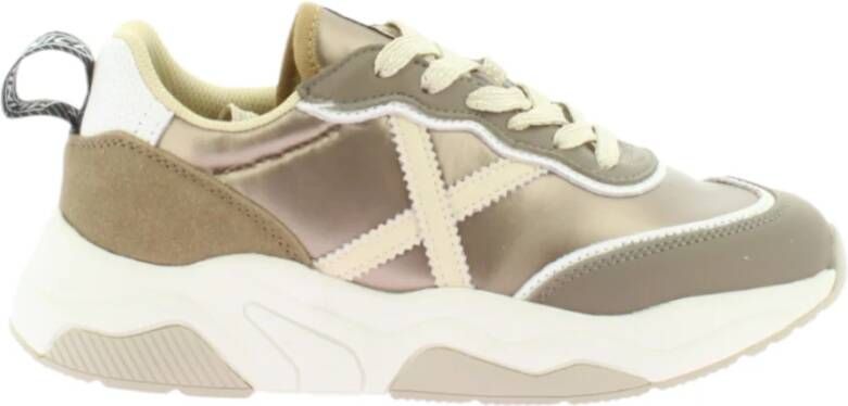 Munich Beige Wave Sneakers Beige Dames