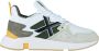 Munich Witte Sneakers met Groene en Oranje Details Multicolor Heren - Thumbnail 10