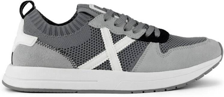 Munich Eclectische Sneaker Net Grijs Gray Heren