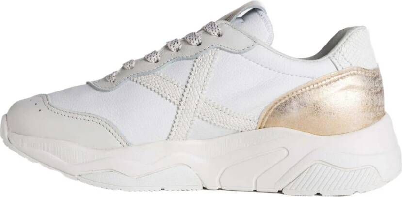 Munich Moderne Wave Sneaker met Gedurfde Zool White Dames