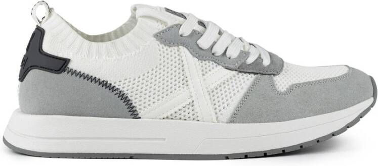 Munich Grafische Sneaker Net Stijl White Heren