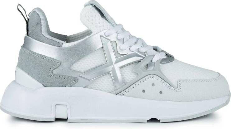 Munich Modulaire Sneaker Wit Zilver Gray Dames