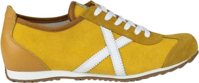 Munich Osaka 567 Sneaker Wit en Geel Contrast Yellow Heren