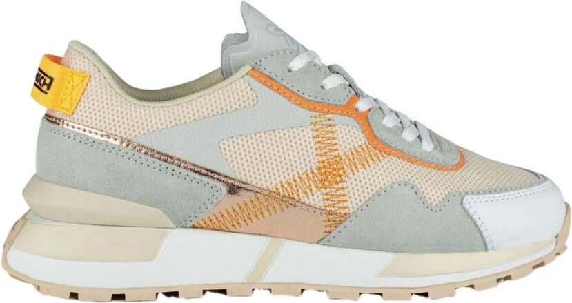 Munich Oranje Casual Textiel Sneakers oor Dames Multicolor Dames