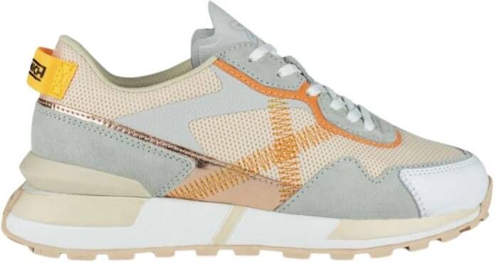 Munich Oranje Casual Textiel Sneakers oor Dames Multicolor Dames