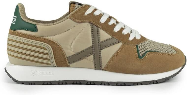 Munich Retro Running Sneaker Massana Club Brown Heren