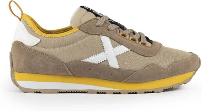 Munich Retrostijl Sneaker in Grijs Gray Heren