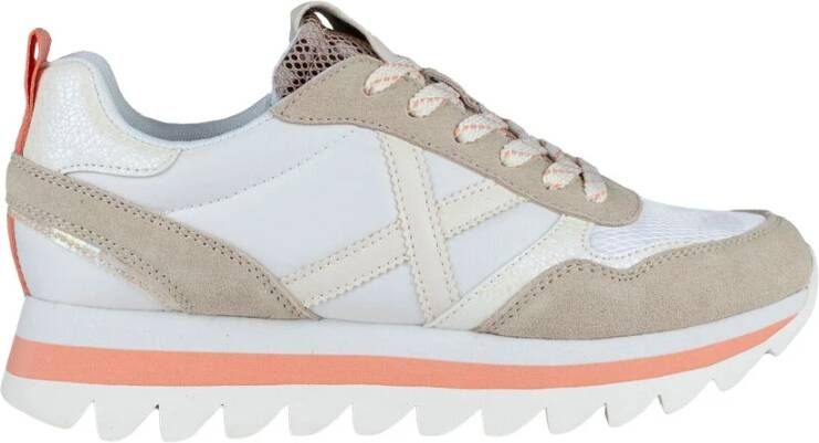 Munich Witte Sneakers Urban Ripple Fusion Multicolor Dames