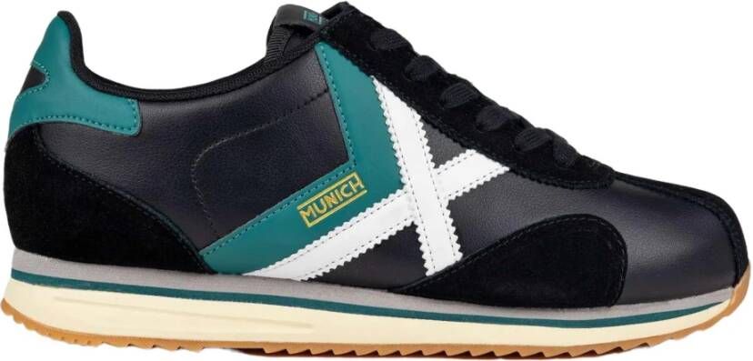 Munich Retro Sapporo Zwarte Sneaker Black Heren