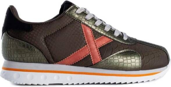 Munich Retro Geïnspireerde Zwart Rood Sneakers Mannen Multicolor Heren