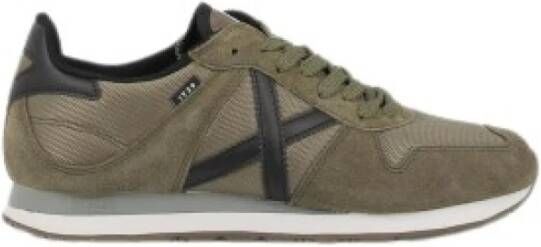 Munich Casual Khaki Sneakers voor Mannen Green Heren