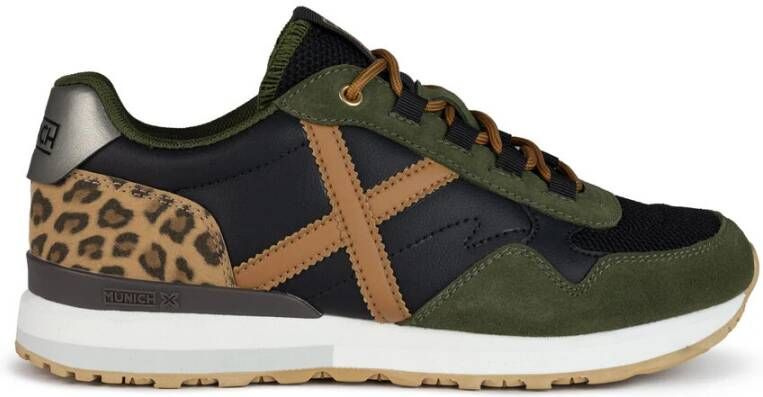 Munich Groene Casual Textiel Sneakers voor Vrouwen Green Dames