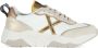 Munich Sneakers van leer en stof met eco-leer details White Dames - Thumbnail 1