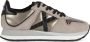 Munich Sneakers van leer en stof met glitters Brown Dames - Thumbnail 1