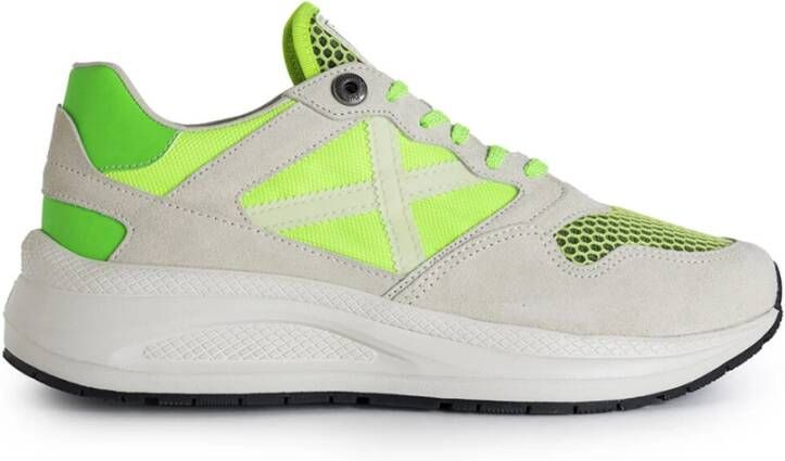 Munich Sportieve Elegante Sneakers Green Heren