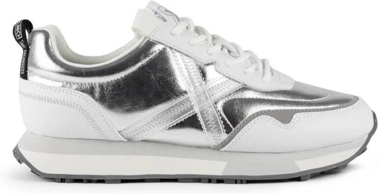 Munich Sportieve Modieuze Sneakers Zilver Next Gray Dames