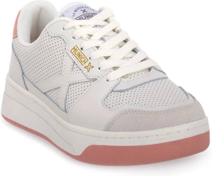 Munich Stijlvolle Point Sneakers voor Vrouwen White Dames