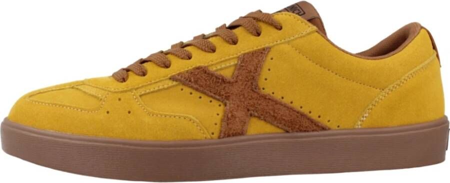 Munich Stijlvolle Sneakers voor Pauze Yellow Heren