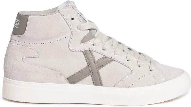 Munich Trendy Witte Mode Sneakers White Heren