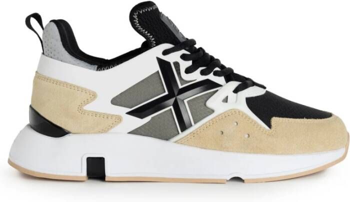 Munich Vintage-geïnspireerde Clik Sneakers Beige Heren