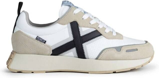 Munich Casual Witte Textiel Sneakers voor Heren Multicolor Heren