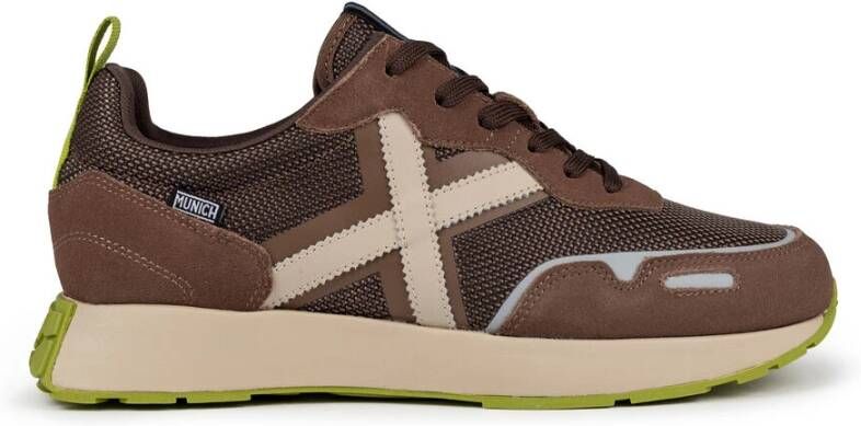 Munich Xemine Sportieve Elegantie Bruine Sneakers Brown Heren