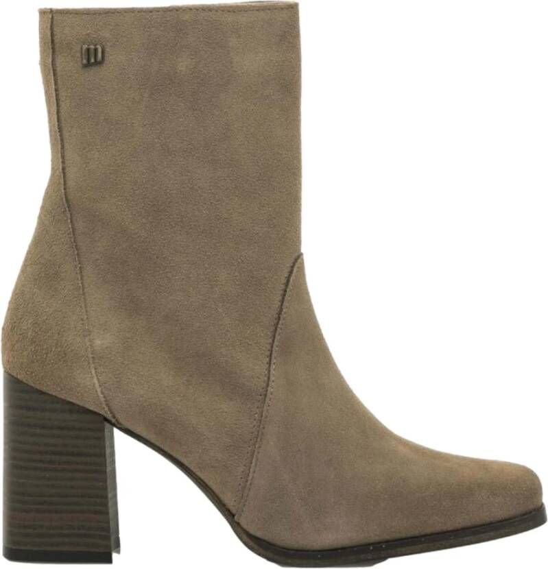 mustang Enkellaarzen Beige Dames