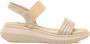 Mustang Katoenen sandalen Beige Dames - Thumbnail 1