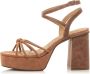 Mustang Sindy sandalen met hak Orange Dames - Thumbnail 1