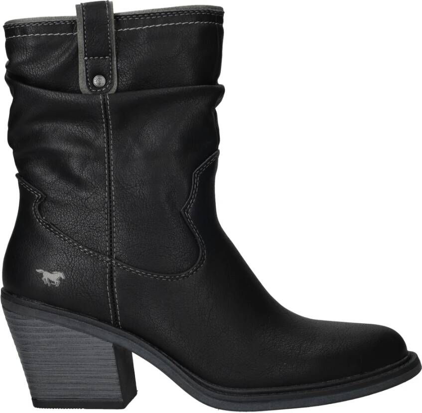 mustang Western Stijl Zwarte Dameslaarzen Black Dames