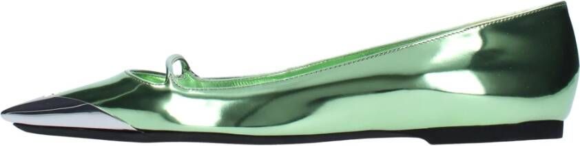 N21 Platte schoenen Groen Green Dames