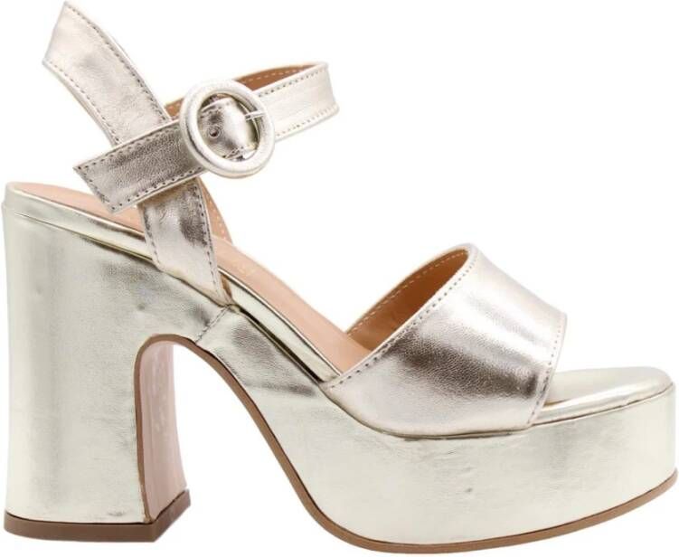 Nando Neri Hoge hak sandalen Waalwijk Design Gray Dames