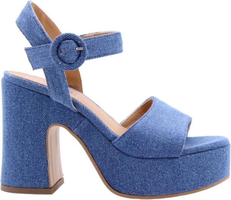 Nando Neri Hoge hak sandalen Wassenaar Blue Dames