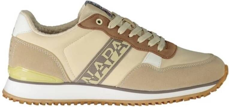 Napapijri Beige Sneaker met Contrastdetails Beige Heren